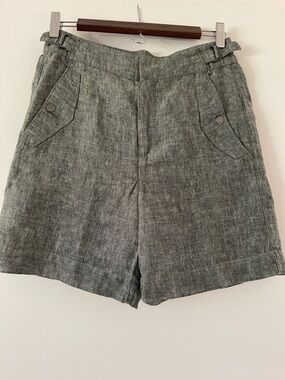 Athleta Voyager Linen Shorts